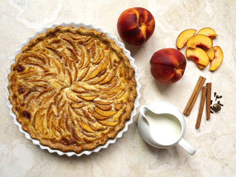 Peaches + Cream Pie