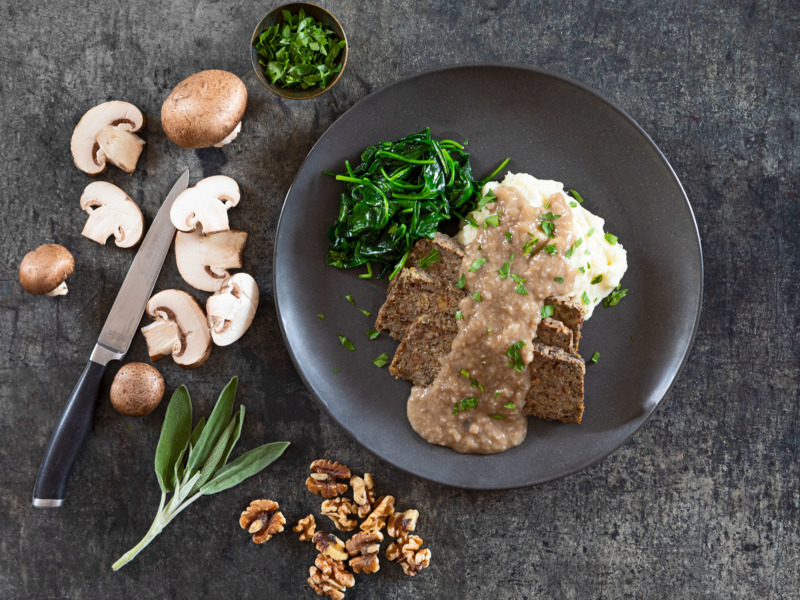 Sherried Mushroom + Walnut Loaf