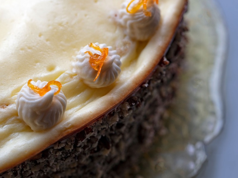 Carrot Layer Cake with Cheesecake Topper