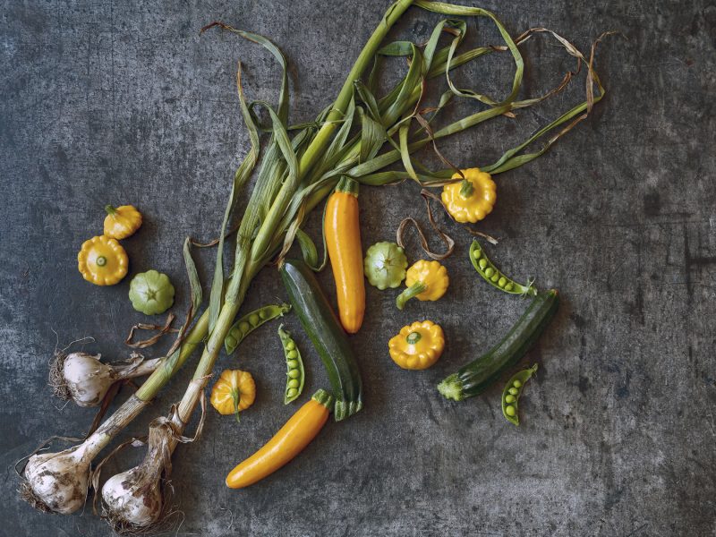 Verdant Veg + Chevre Tart