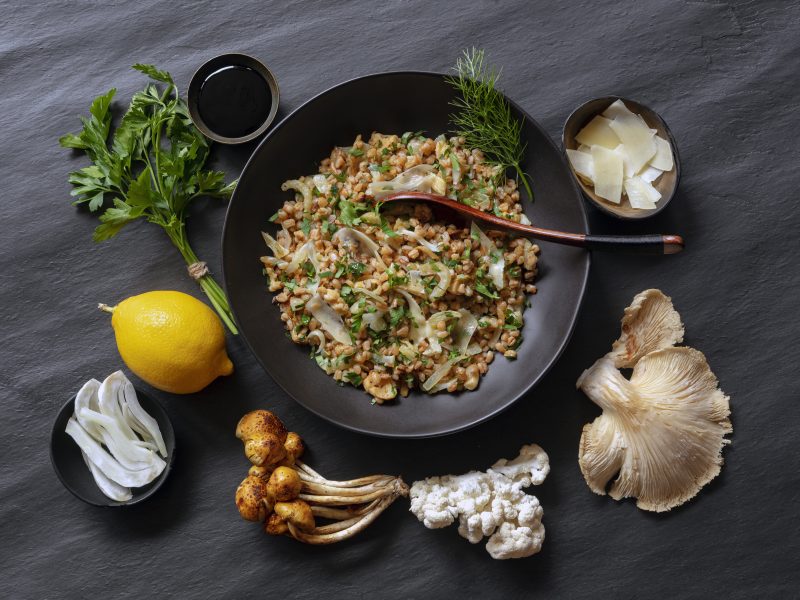 Fennel, Farro + Mushrooms