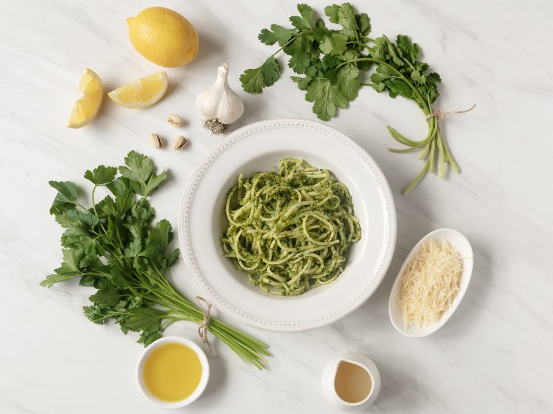 Parsley Cilantro Pistachio Pesto