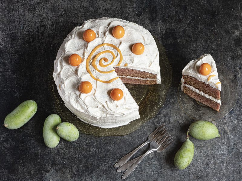 Paw Paw Cake with Silky Ermine Icing