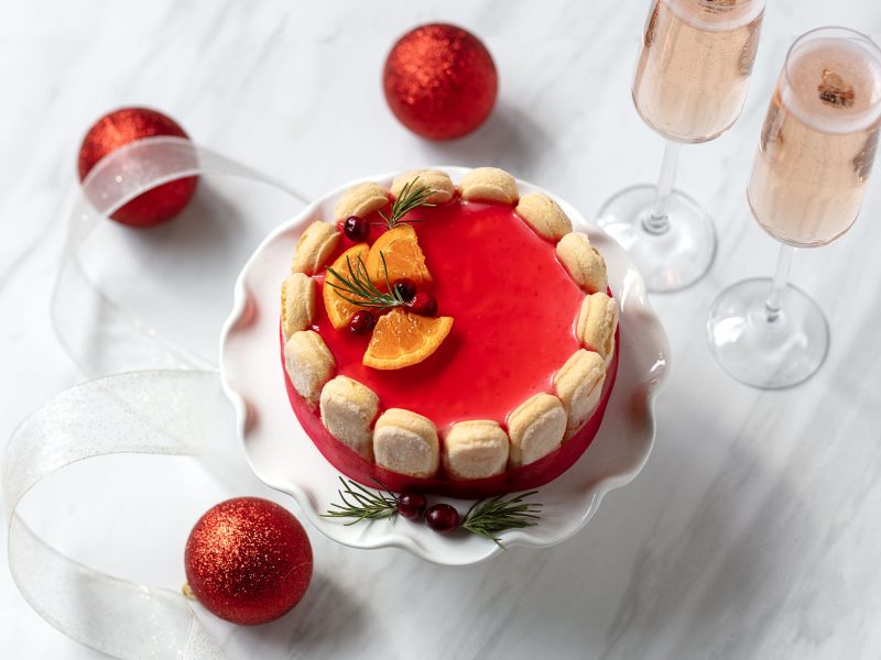 Cranberry Orange Charlotte Russe